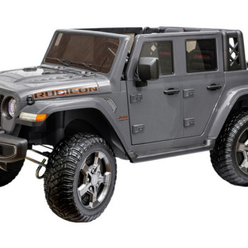 Детский электромобиль  Jeep Rubicon 6768R Серый, с пультом
