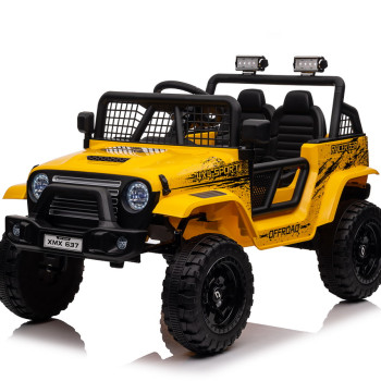 Детский внедорожник Jeep Rubicon ХМХ 637 Желтый