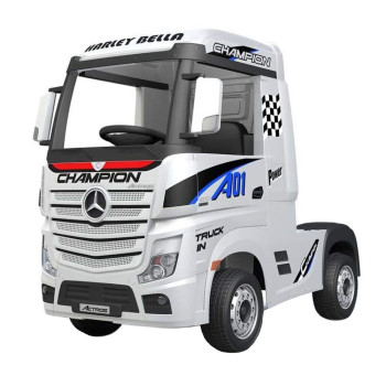 Детский электромобиль грузовик Truck HL358 белый, с крышей