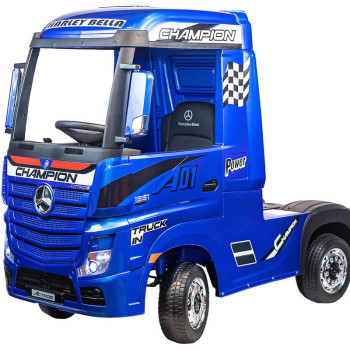Детский электромобиль грузовик Truck HL358 синий краска, с крышей