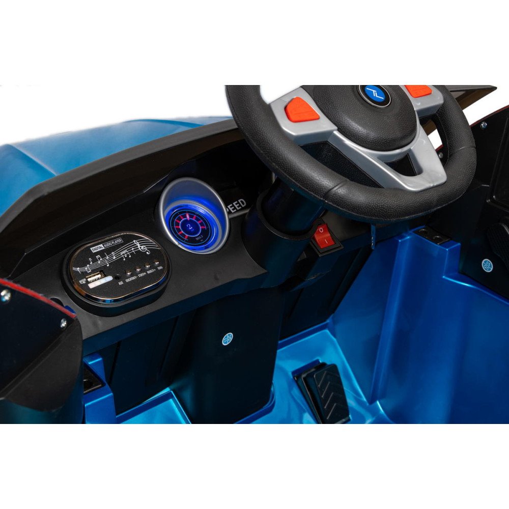 Детский электромобиль джип BMW X6 mini YEP7438 Синий краска