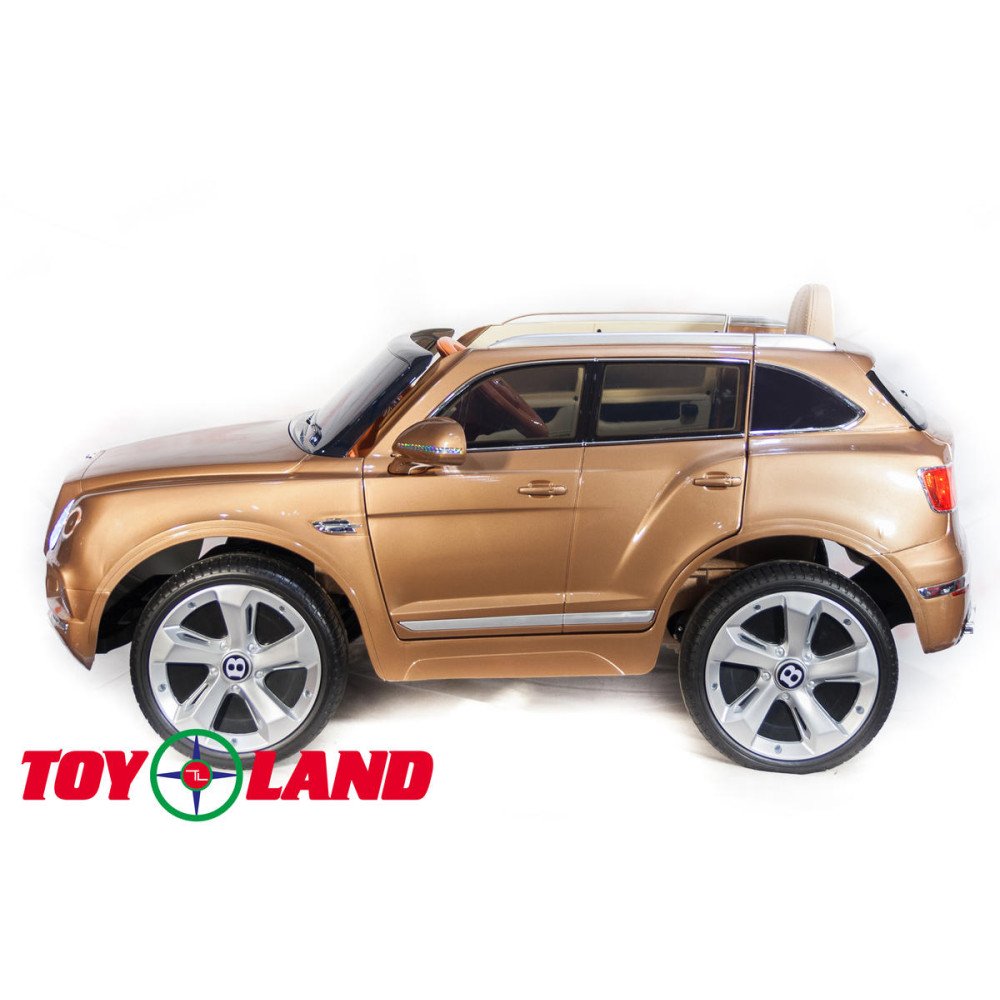Детская машина Bentley Bentayga Бронза краска, резиновые колеса, с пультом