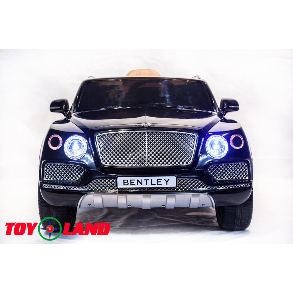 Детский электромобиль Bentley Bentayga Черный, резиновые колеса, с пультом