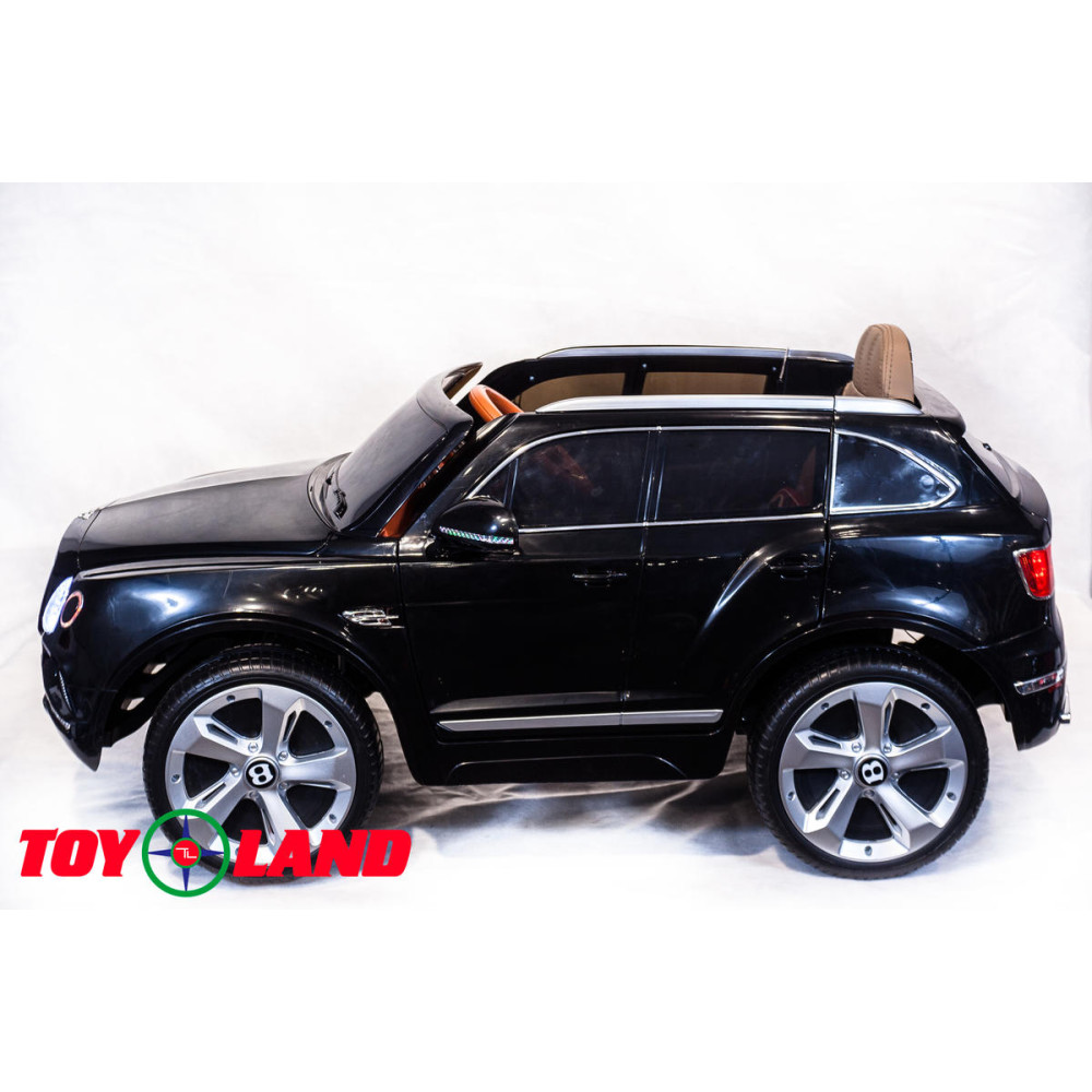 Детский электромобиль Bentley Bentayga Черный, резиновые колеса, с пультом