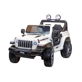 Детский электромобиль джип Jeep Rubicon DK-JWR555 Белый