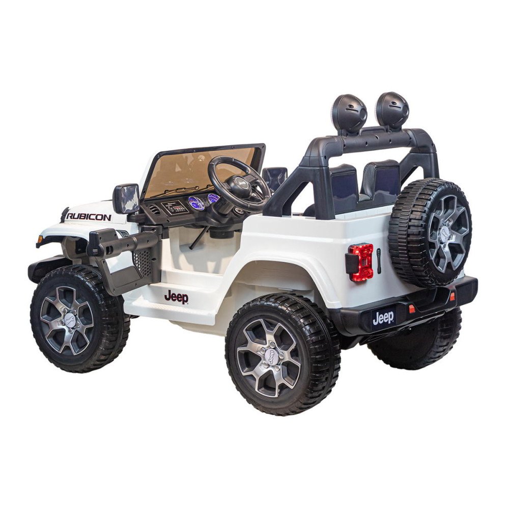Детский электромобиль джип Jeep Rubicon DK-JWR555 Белый