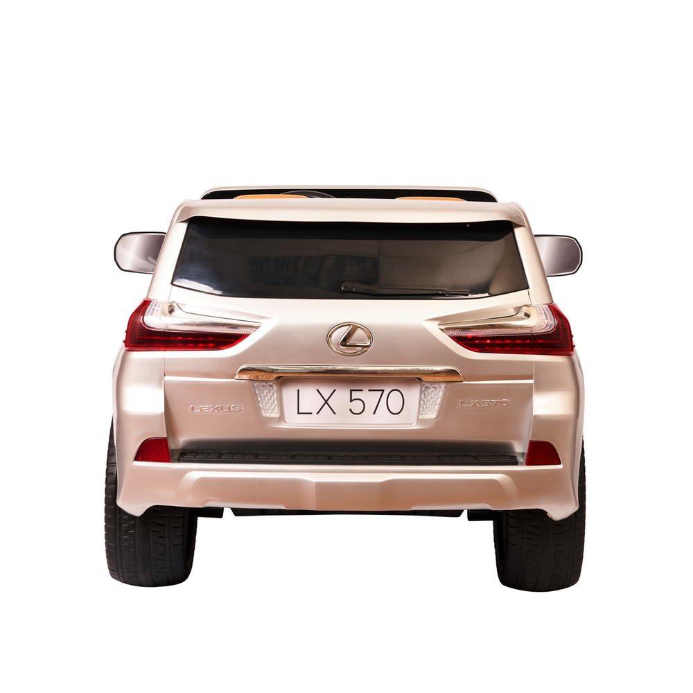 Детский электромобиль Lexus LX 570 Серебряный краска