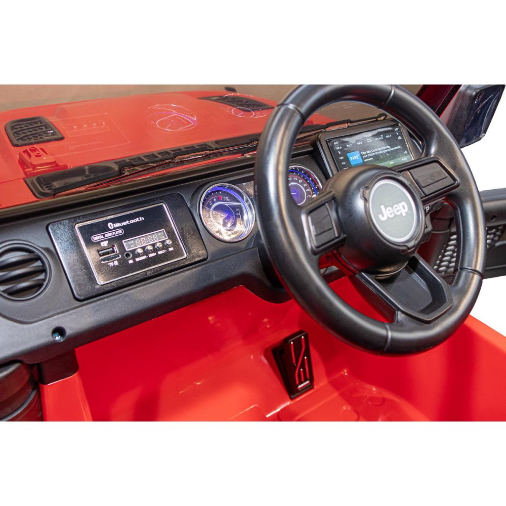 Детский электромобиль джип Jeep Rubicon DK-JWR555 Красный