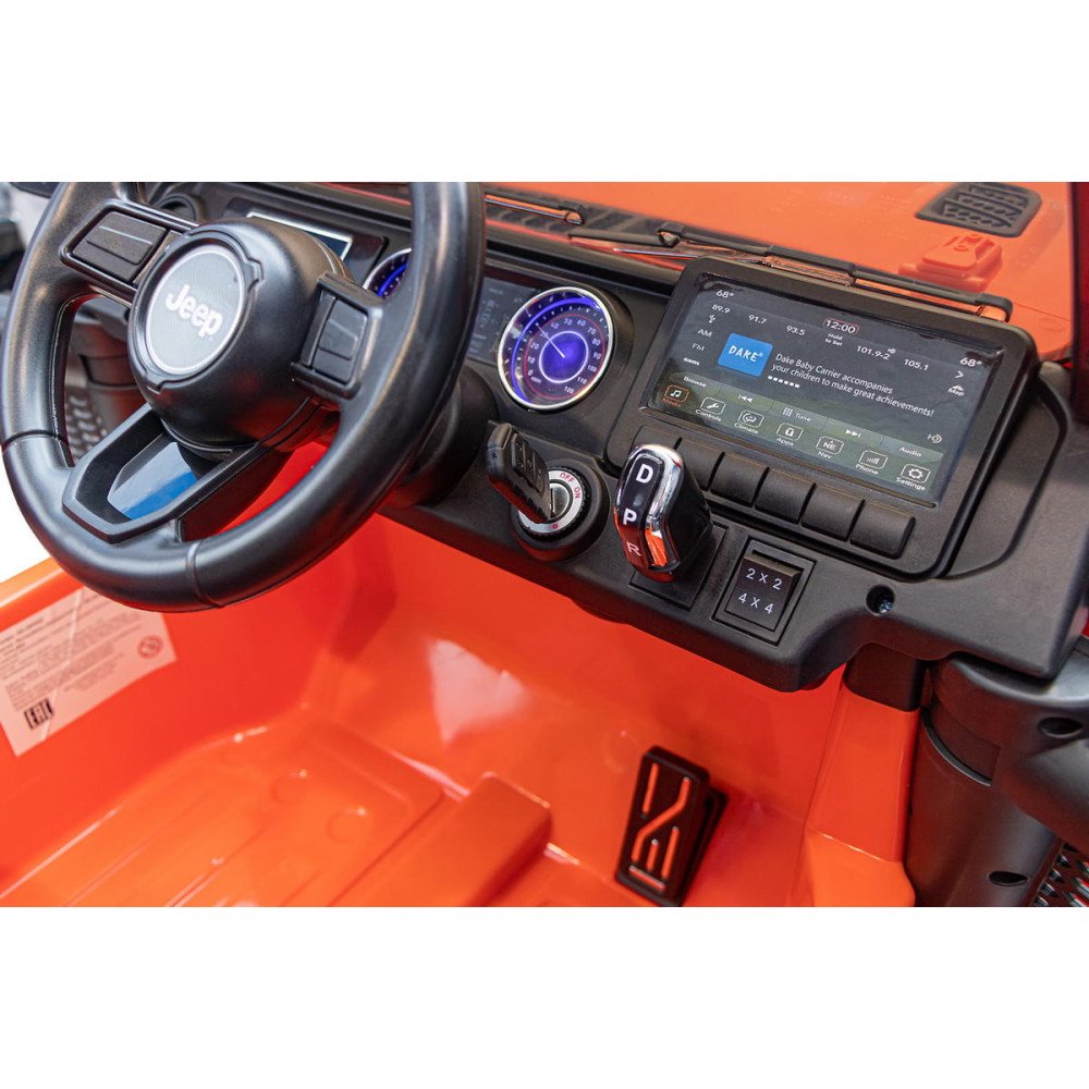 Детский электромобиль джип Jeep Rubicon DK-JWR555 Оранжевый