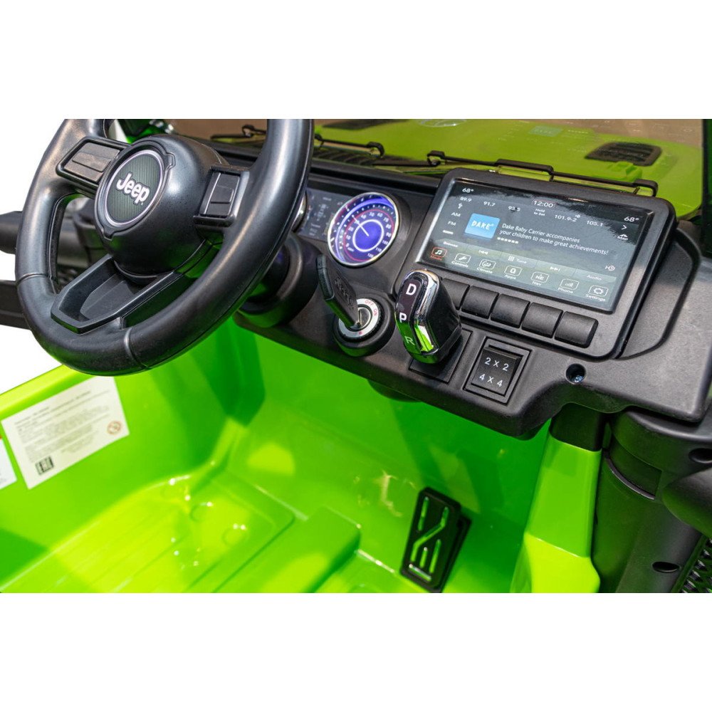 Детский электромобиль джип Jeep Rubicon DK-JWR555 Зеленый