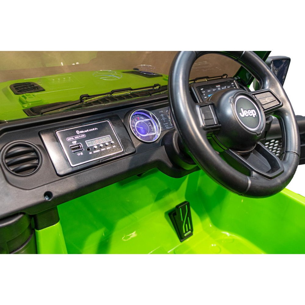 Детский электромобиль джип Jeep Rubicon DK-JWR555 Зеленый
