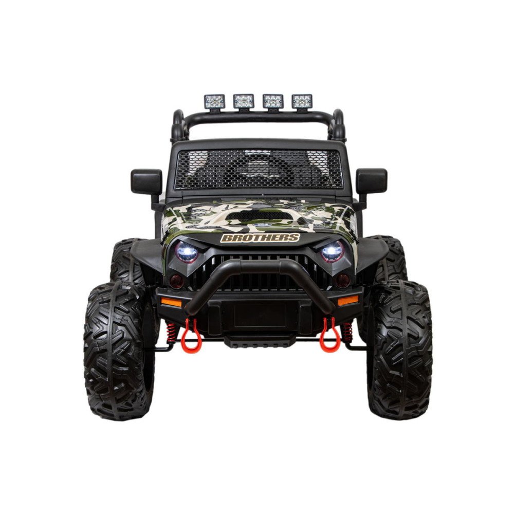 Детский электромобиль Jeep 24V JC666 Хаки зеленый краска