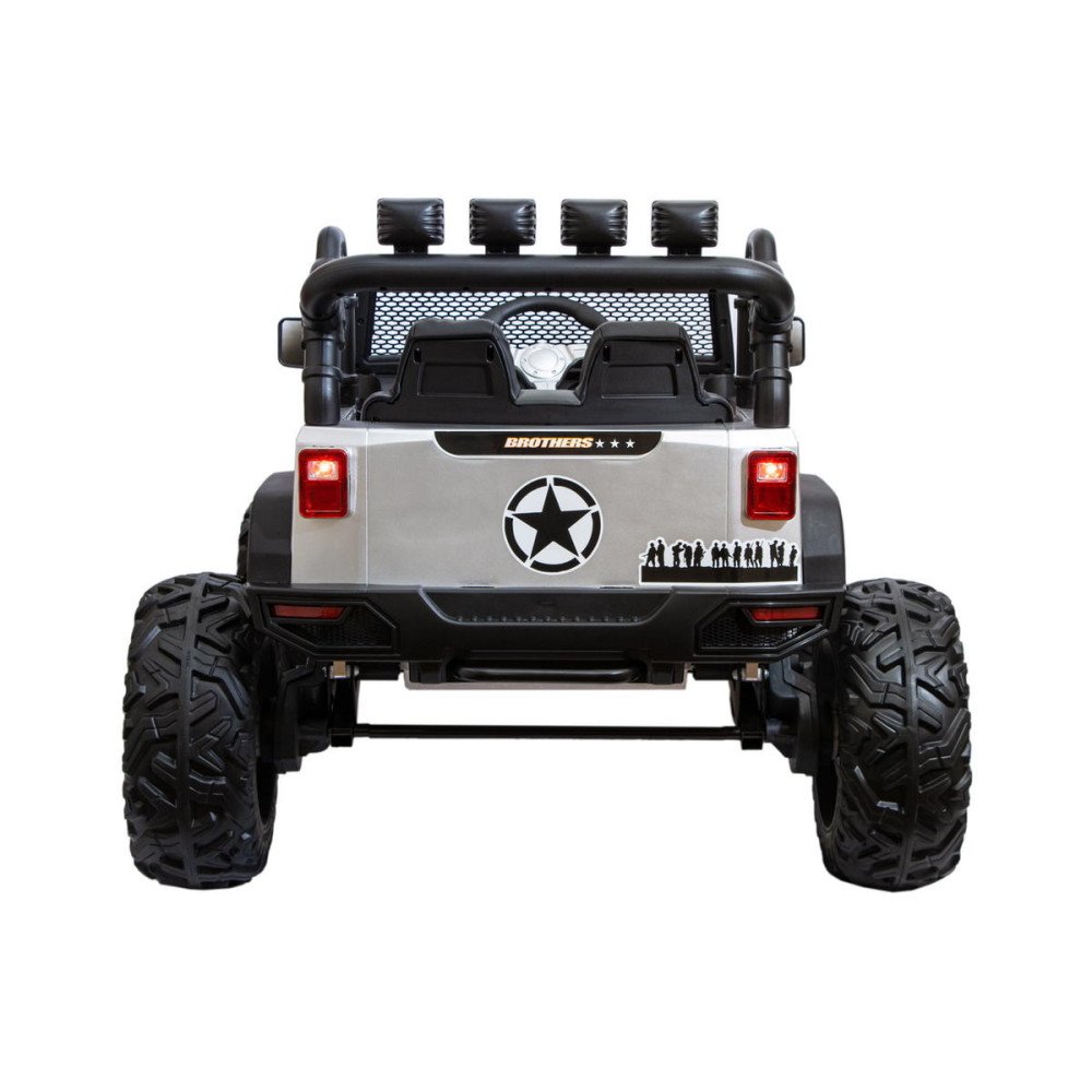 Детский электромобиль Jeep 24V JC666 Серебро краска