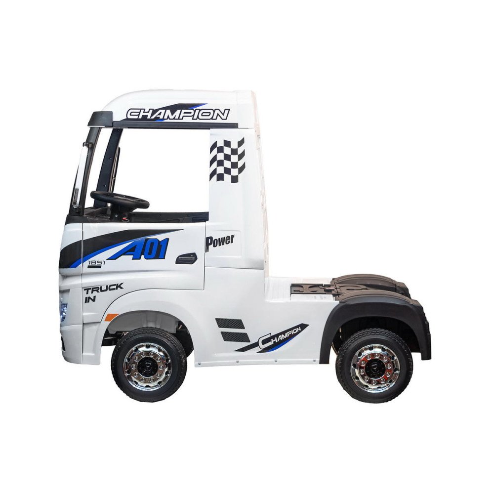 Детский электромобиль грузовик Truck HL358 белый, с крышей