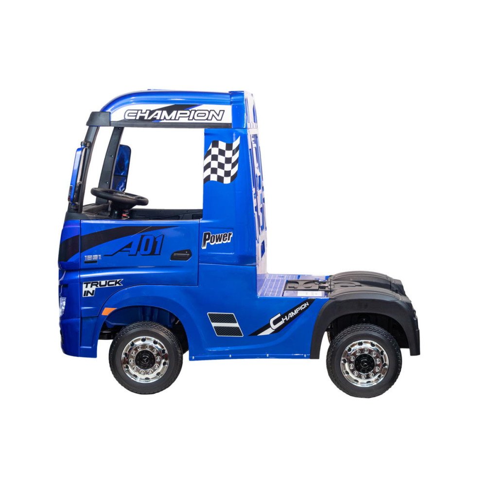 Детский электромобиль грузовик Truck HL358 синий краска, с крышей