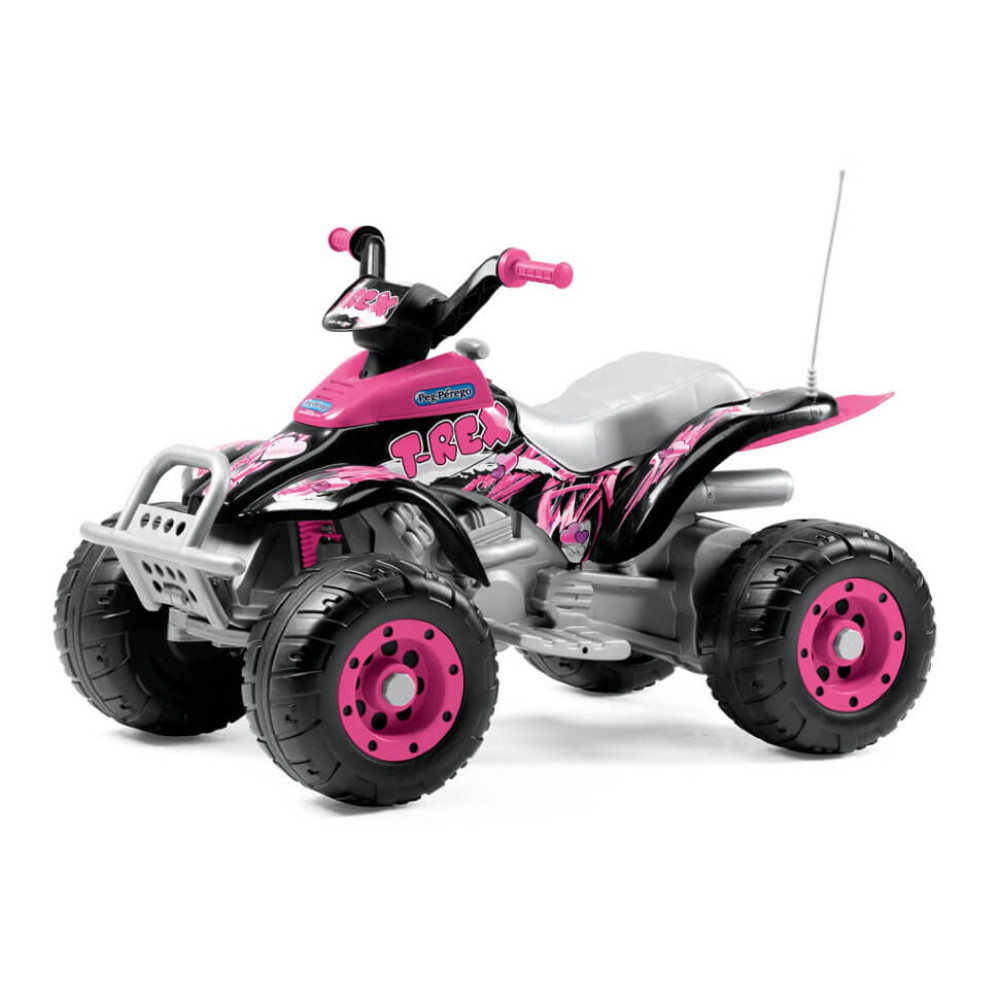 Детский электроквадроцикл Peg-Perego Corral T-Rex pink