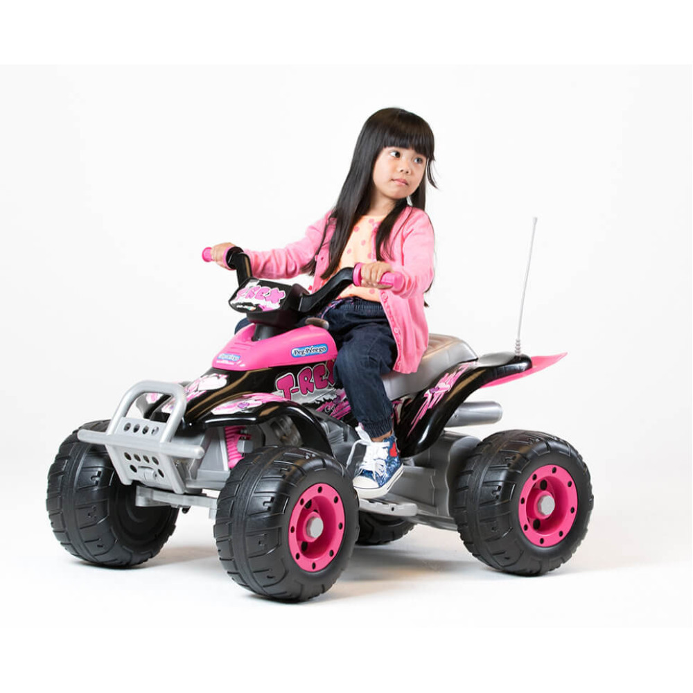 Детский электроквадроцикл Peg-Perego Corral T-Rex pink