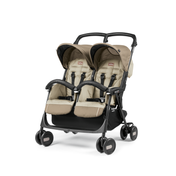 Коляска для двойни Peg-Perego Aria Shopper Twin Class Beige