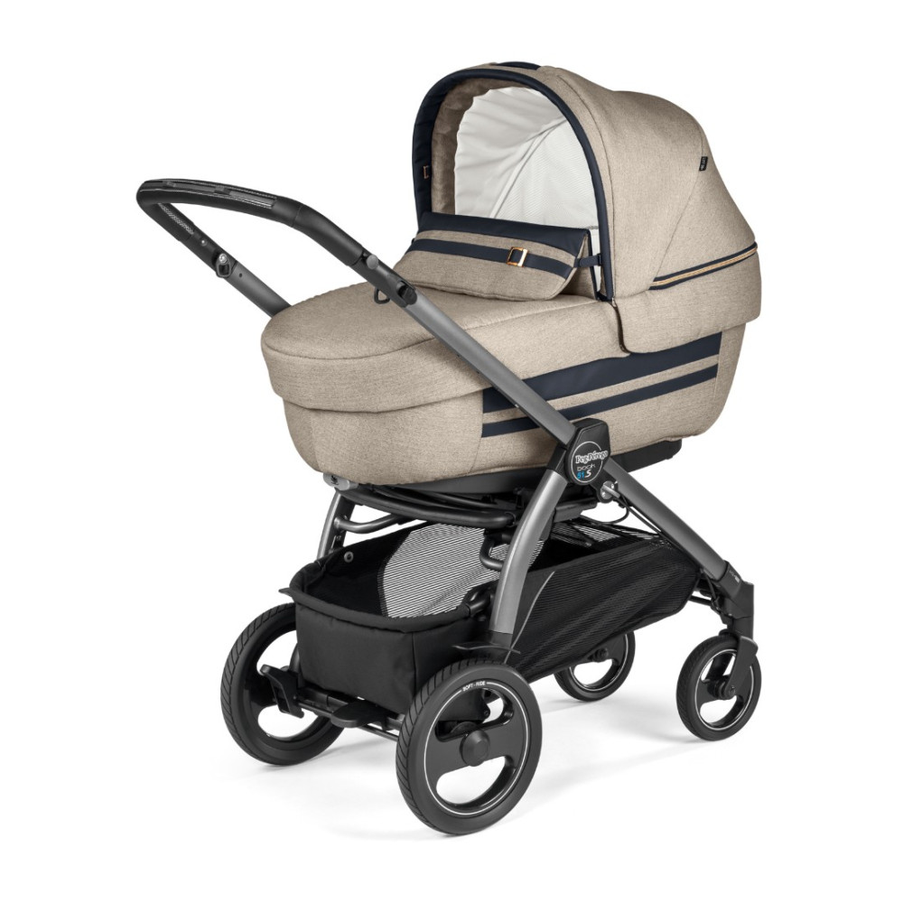 Коляска 3 в 1 Peg-Perego  Book 51S Elite i-Size Luxe Ecru