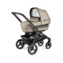 Коляска 3 в 1 Peg-Perego Team Elite i-Size Luxe Ecru