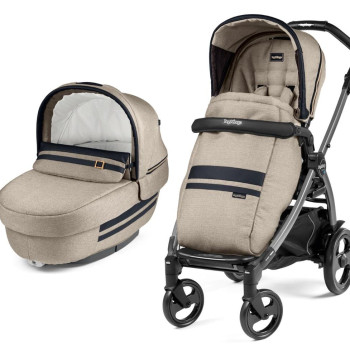 Коляска 2 в 1 Peg-Perego Book 51 Elite Combo Luxe Ecru