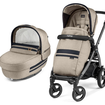 Коляска 2 в 1 Peg-Perego Book 51S Elite Combo Luxe Ecru
