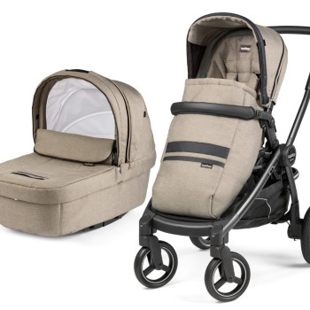 Коляска 2 в 1 Peg-Perego Team Primonido Combo Luxe Ecru