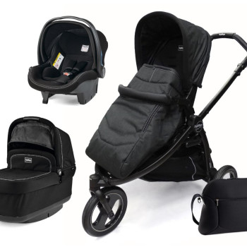 Коляска 3 в 1 Peg-Perego Book Scout Pop Up Onyx