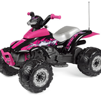 Детский электроквадроцикл Peg-Perego Corral T-Rex 330W pink