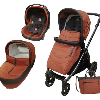 Коляска 3 в 1 Peg-Perego Book S Pop Up Terracotta