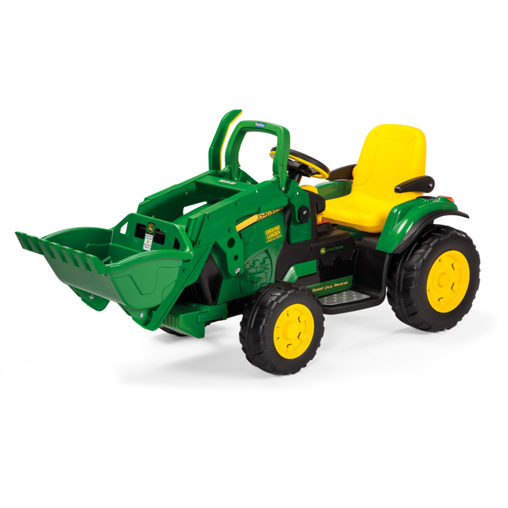 Детская машина трактор Peg-Perego John Deere Ground Loader c прицепом