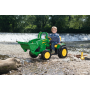 Детская машина трактор Peg-Perego John Deere Ground Loader c прицепом