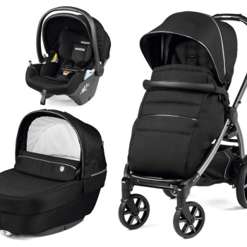 Коляска 3 в 1 Peg-Perego Book Lounge Modular Black Shine