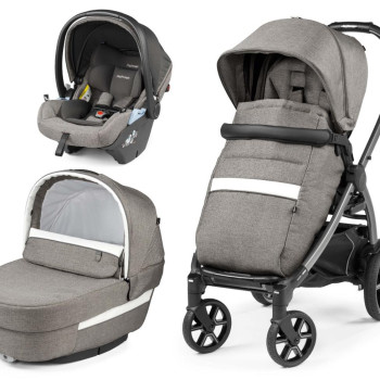 Коляска 3 в 1 Peg-Perego Book Lounge Modular City Grey