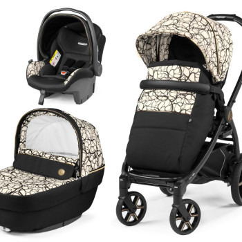 Коляска 3 в 1 Peg-Perego Book SL Modular Graphic Gold