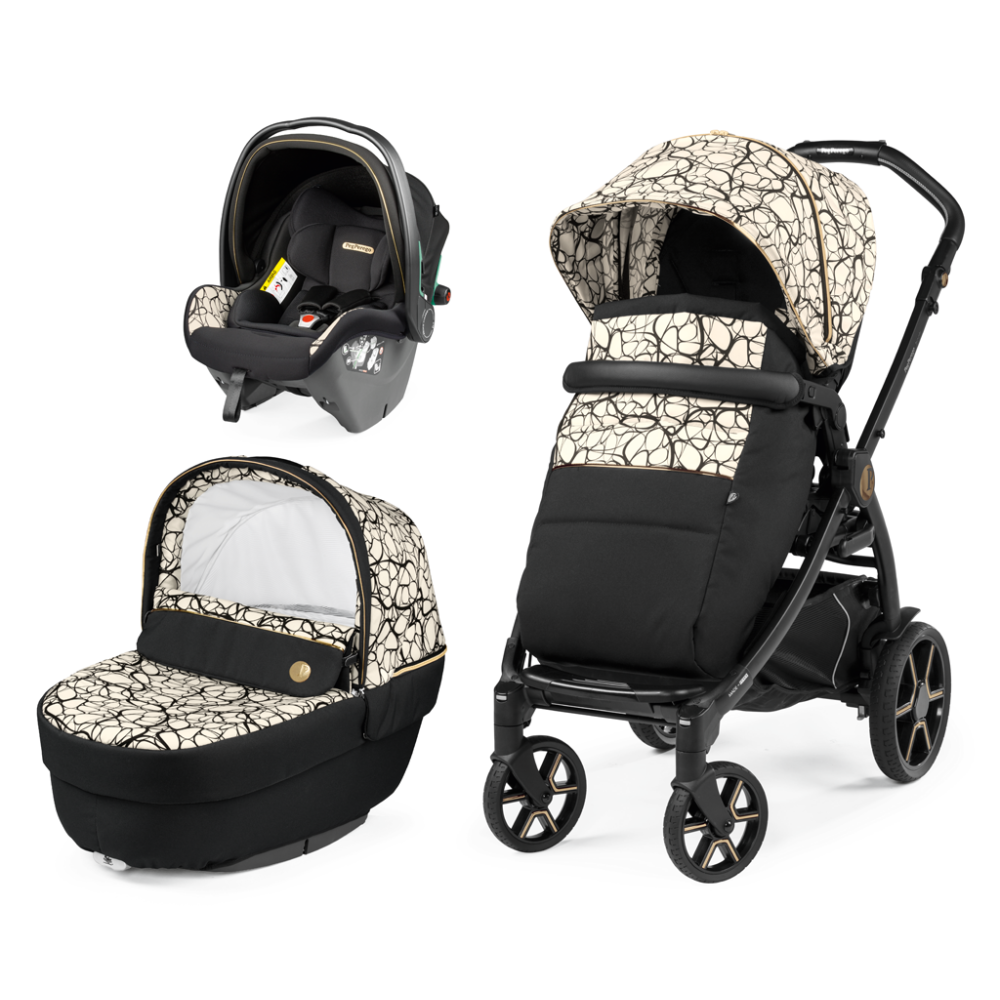 Коляска для новорожденных 3 в 1 Peg Perego Book SLK Graphic Gold