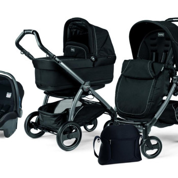 Коляска 3 в 1 Peg-Perego Book S Pop Up Onyx
