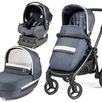 Коляска 3 в 1 Peg-Perego Team Elite i-Size Luxe Mirage