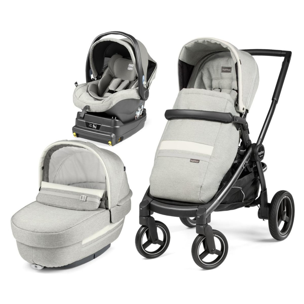 Коляска 3 в 1 Peg-Perego Team Elite i-Size Luxe Pure