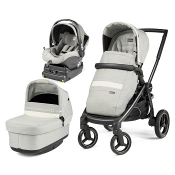 Коляска 3 в 1 Peg-Perego Team Pop-Up i-Size Luxe Pure
