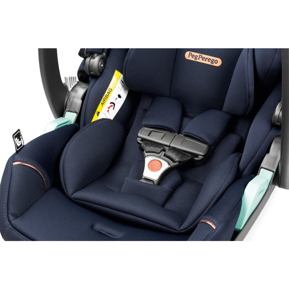Коляска для новорожденных 3 в 1 Peg Perego Veloce Belvedere Lounge Blue Shine