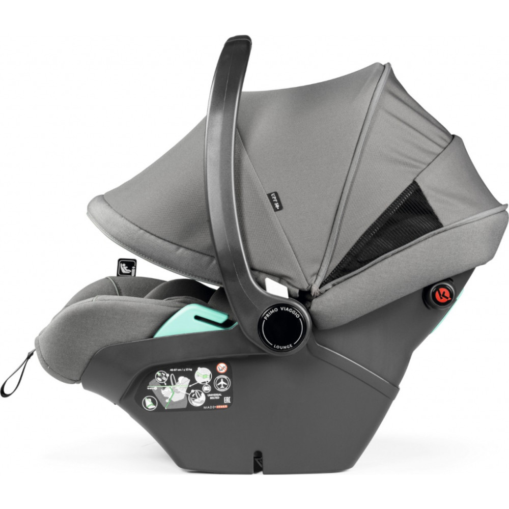 Коляска для новорожденных 3 в 1 Peg Perego Veloce TC Belvedere Lounge Mercury