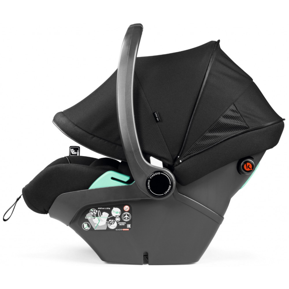 Коляска для новорожденных 3 в 1 Peg Perego Veloce TC Belvedere Lounge Lounge True Black New
