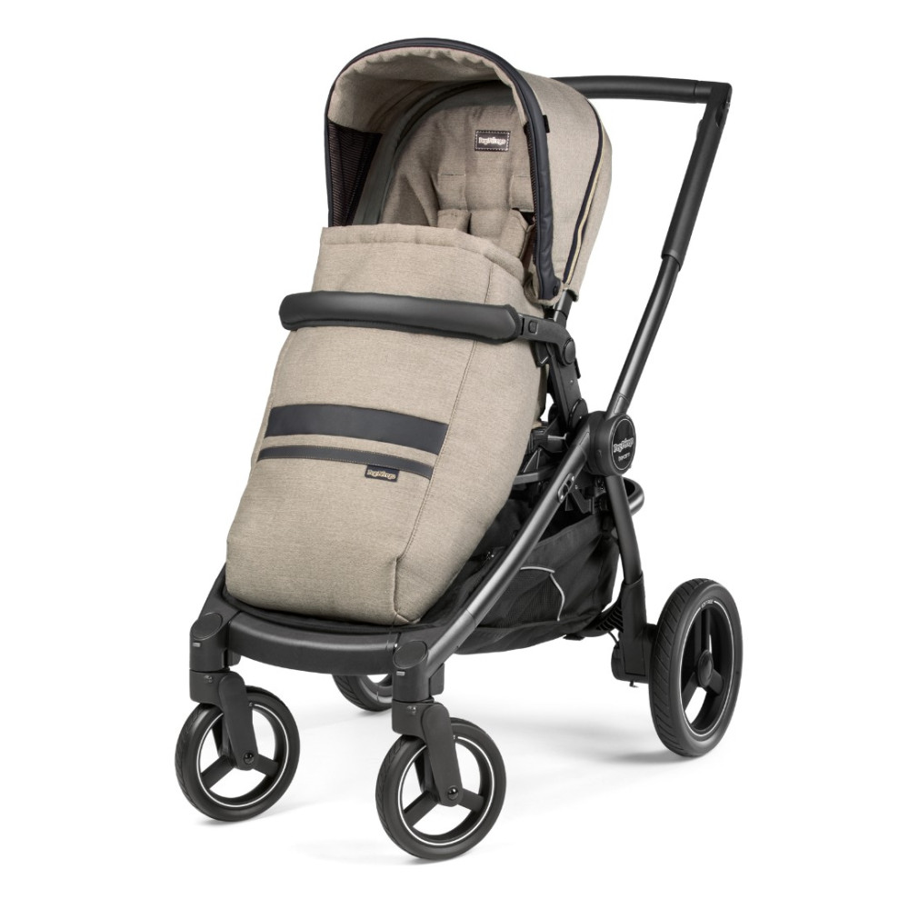 Коляска 3 в 1 Peg-Perego Team Elite i-Size Luxe Ecru