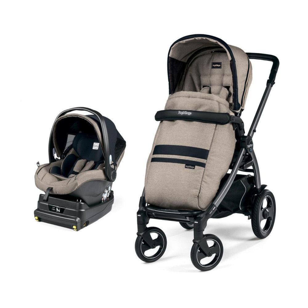 Коляска 2 в 1 Peg-Perego Book 51S i-Size Travel System Luxe Ecru