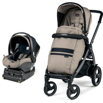 Коляска 2 в 1 Peg-Perego Book 51S i-Size Travel System Luxe Ecru