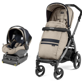 Коляска 2 в 1 Peg-Perego Book 51 i-Size Travel System Luxe Ecru