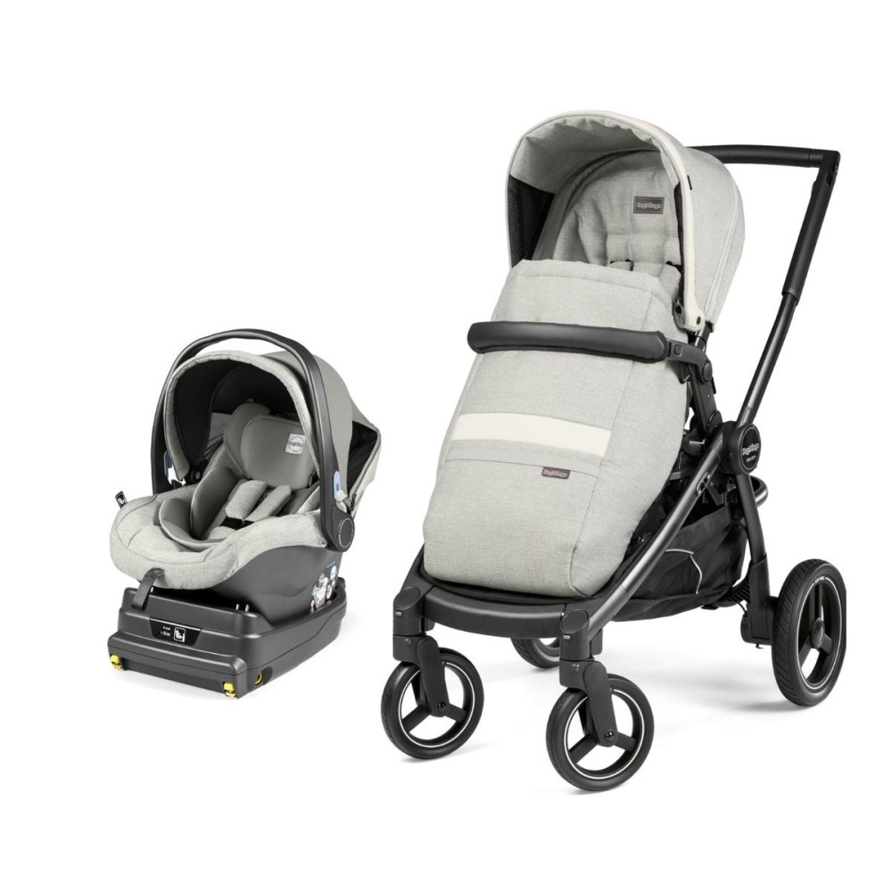 Коляска 3 в 1 Peg-Perego Team Elite i-Size Luxe Pure