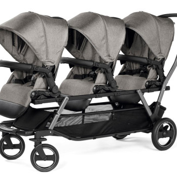 Коляска для тройни Peg-Perego Triplette Piroet City Grey