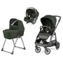 Коляска для новорожденных 3 в 1 Peg Perego Veloce Belvedere Lounge Green